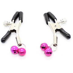 OHMAMA FETISH - NIPPLE CLAMPS WITH PINK BELL - 53Xshop