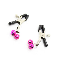 OHMAMA FETISH - NIPPLE CLAMPS WITH PINK BELL - 53Xshop