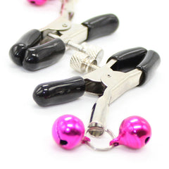 OHMAMA FETISH - NIPPLE CLAMPS WITH PINK BELL - 53Xshop