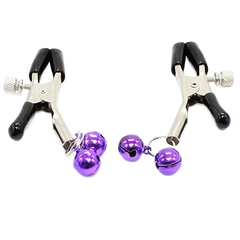 OHMAMA FETISH - NIPPLE Clamps WITH LILAC BELL - 53Xshop