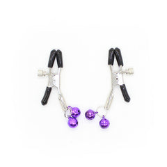 OHMAMA FETISH - NIPPLE Clamps WITH LILAC BELL - 53Xshop