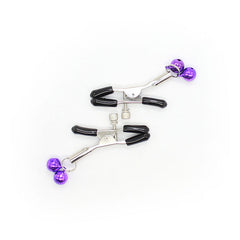 OHMAMA FETISH - NIPPLE Clamps WITH LILAC BELL - 53Xshop