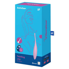 SATISFYER - TWIRLING JOY CLIT TIP VIBRATOR PINK - 53Xshop