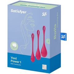 SATISFYER - YONI POWER 1 TRAINING SET RED - 53Xshop