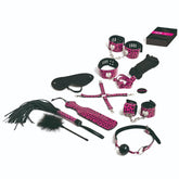 TEASE & PLEASE - SET 13 MAGENTA BONDAGE ACCESSORIES - 53Xshop