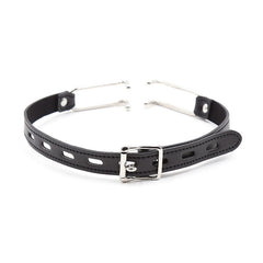 OHMAMA FETISH - BÂILLON EN CUIR AVEC CROCHETS EN MÉTAL