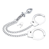 OHMAMA FETISH - HANDCUFFS WITH METAL AND PLUG