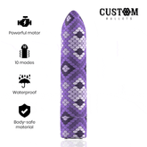 CUSTOM BULLETS - RECHARGEABLE SNAKE PURPLE MAGNETIC BULLET 10 INTENSITIES - 53Xshop