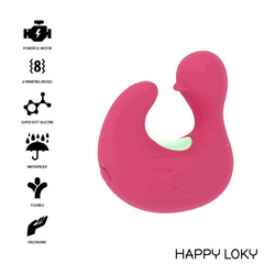 HAPPY LOKY - DUCKYMANIA RECHARGEABLE SILICONE STIMULATOR FINGER - 53Xshop