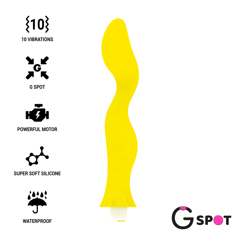G-SPOT - GAVYN G-SPOT VIBRATOR YELLOW - 53Xshop