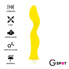 G-SPOT - GAVYN G-SPOT VIBRATOR YELLOW - 53Xshop
