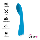 G-SPOT - GYLBERT TURQUOISE BLUE G-SPOT VIBRATOR - 53Xshop