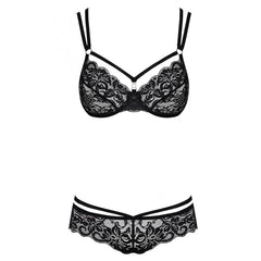 OBSESSIVE - 860 SET TWO PIECES BLACK S/M - 53Xshop