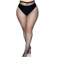 LEG AVENUE - BACKSEAM PANTYHOSE BLACK PLUS SIZE - 53Xshop