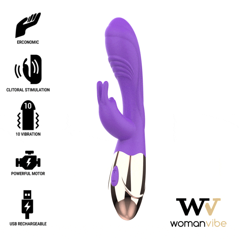 WOMANVIBE - VIORA SILICONE RECHARGEABLE VIBRATOR - 53Xshop