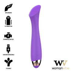 WOMANVIBE - MANDY "K" POINT SILICONE RECHARGEABLE VIBRATOR - 53Xshop