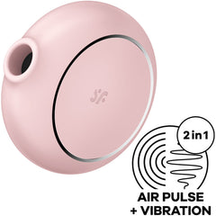 SATISFYER - PRO TO GO 3 DOUBLE AIR PULSE STIMULATOR & VIBRATOR BLACK