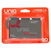 UNIQ - FREE LATEX FREE CONDOMS WITH PROTECTIVE RING 3 UNITS - 53Xshop