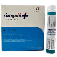 500 COSMETICS -SIZEGAIN PLUS INSTANT SHOT MALE ENERGIZER 5 UNITS - 53Xshop