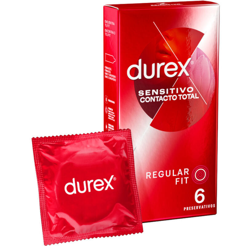 DUREX - SENSITIVE CONTACT TOTAL 6 UNITS - 53Xshop