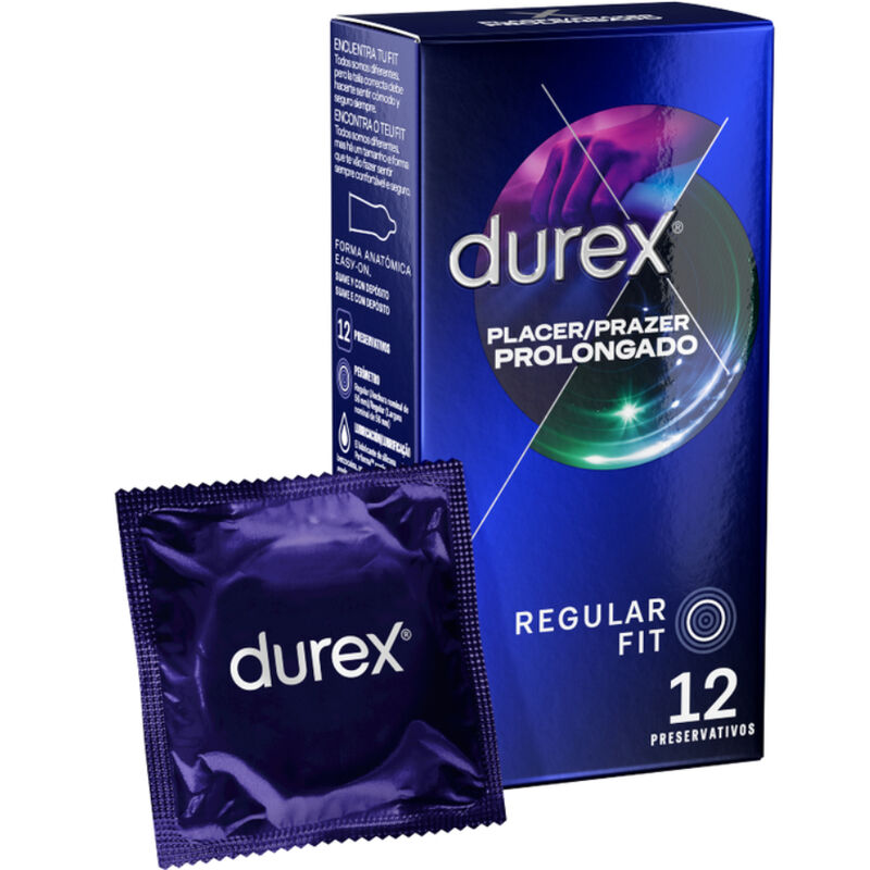 DUREX - PLEASURE PROLONGED DELAYED 12 UNITS - 53Xshop