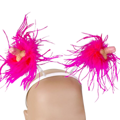 FEMARVI - MARABOU SPRING PITO HEADBAND 6 UNITS