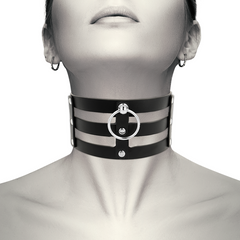 COQUETTE CHIC DESIRE - FETISH STYLE VEGAN LEATHER CHOKER - 53Xshop