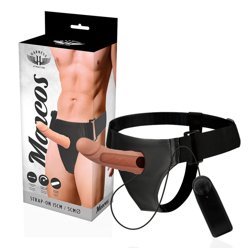 HARNESS ATTRACTION - RNES HOLLOW FRAMES WITH VIBRATOR 15 CM -O- 5 CM - 53Xshop