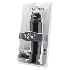 GET REAL - DILDO 25,5 CM AVEC COUILLES NOIRES