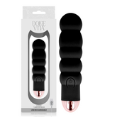 DOLCE VITA - RECHARGEABLE VIBRATOR SIX BLACK 7 SPEEDS - 53Xshop