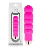 DOLCE VITA - RECHARGEABLE VIBRATOR SIX PINK 7 SPEEDS - 53Xshop