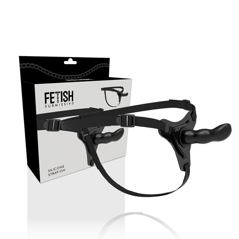 FETISH SUBMISSIVE HARNESS - BLACK SILICONE G-SPOT 16 CM - 53Xshop