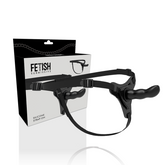 FETISH SUBMISSIVE HARNESS - BLACK SILICONE G-SPOT 16 CM - 53Xshop