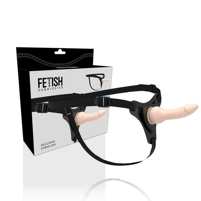 FETISH SUBMISSIVE HARNESS - FLESH REALISTIC SILICONE 16 CM - 53Xshop