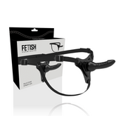 FETISH SUBMISSIVE HARNESS - BLACK SILICONE REALISTIC 16 CM - 53Xshop