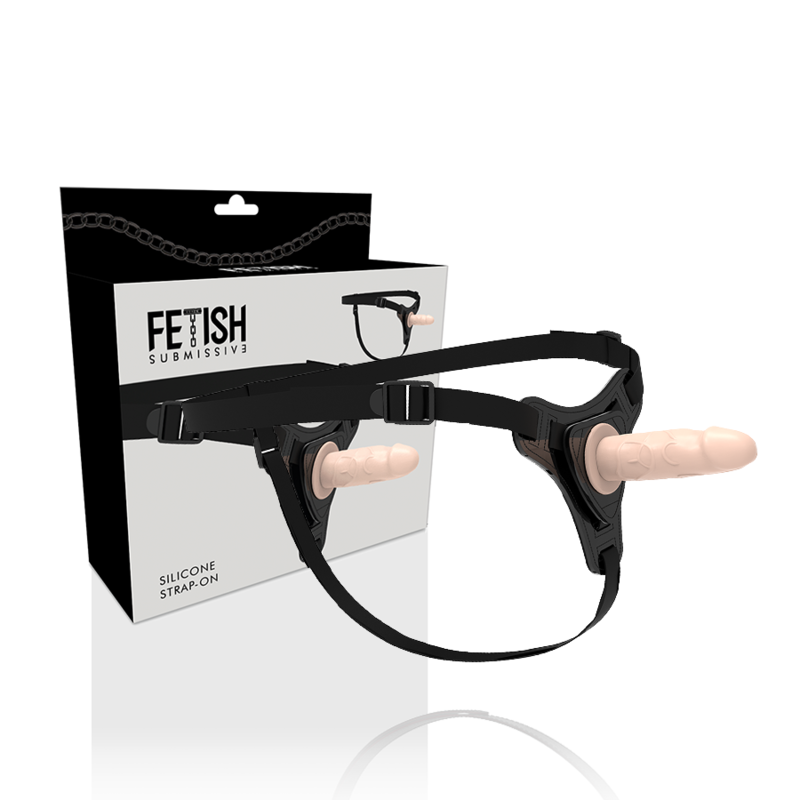 FETISH SUBMISSIVE HARNESS - FLESH REALISTIC SILICONE 12.5 CM - 53Xshop