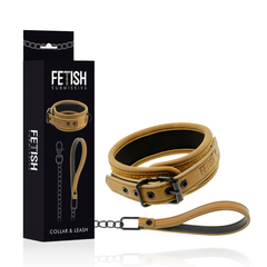 FETISH SUBMISSIVE ORIGEN - NEOPRENE LINED NECKLACE WITH CHAIN - 53Xshop