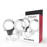 DARKNESS - METAL HANDCUFFS WITH KEYS - 53Xshop