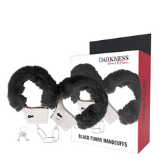 DARKNESS - BLACK LINED METAL HANDCUFFS - 53Xshop