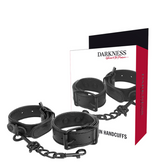 DARKNESS - WIDE THIN TEXTURED HANDCUFFS - 53Xshop