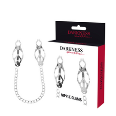 DARKNESS - METAL NIPPLE CLAMP WITH CHAIN - 53Xshop