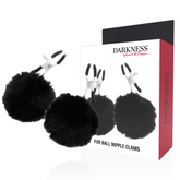 DARKNESS - NIPPLE CLAMPS WITH POM POMS 1 - 53Xshop