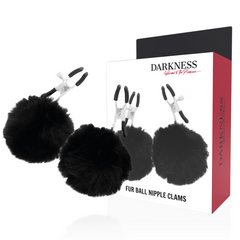 DARKNESS - NIPPLE CLAMPS WITH POM POMS 1 - 53Xshop