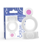CASUAL LOVE - RING VIBRATING DOUBLE PLEASURE TRANSPARENT - 53Xshop