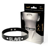 COQUETTE CHIC DESIRE - SLAVE VEGAN LEATHER CHOKER - 53Xshop