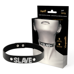 COQUETTE CHIC DESIRE - SLAVE VEGAN LEATHER CHOKER - 53Xshop