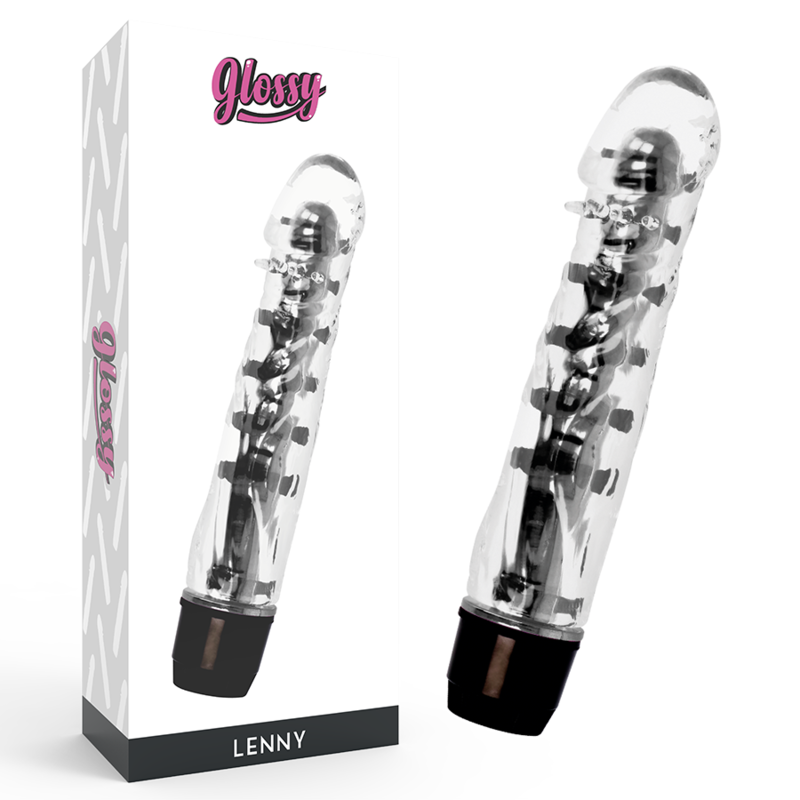 GLOSSY - LENNY VIBRATOR BLACK - 53Xshop