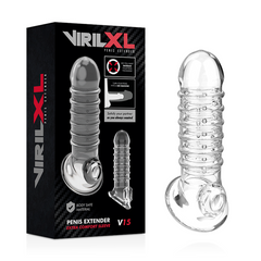 VIRILXL - PENIS EXTENSION AND SHEATH V15 TRANSPARENT - 53Xshop