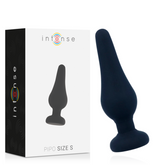 INTENSE - ANAL PLUG PIPO S BLACK SILICONE 9.8 CM - 53Xshop