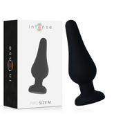 INTENSE - ANAL PLUG PIPO M BLACK SILICONE 11 CM - 53Xshop